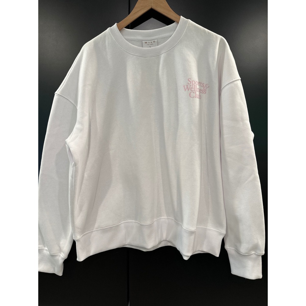 Wilo The Label Sports & Wellness Club Sweatshirt & Biker Short Set NWT Size L - Picture 2 of 6